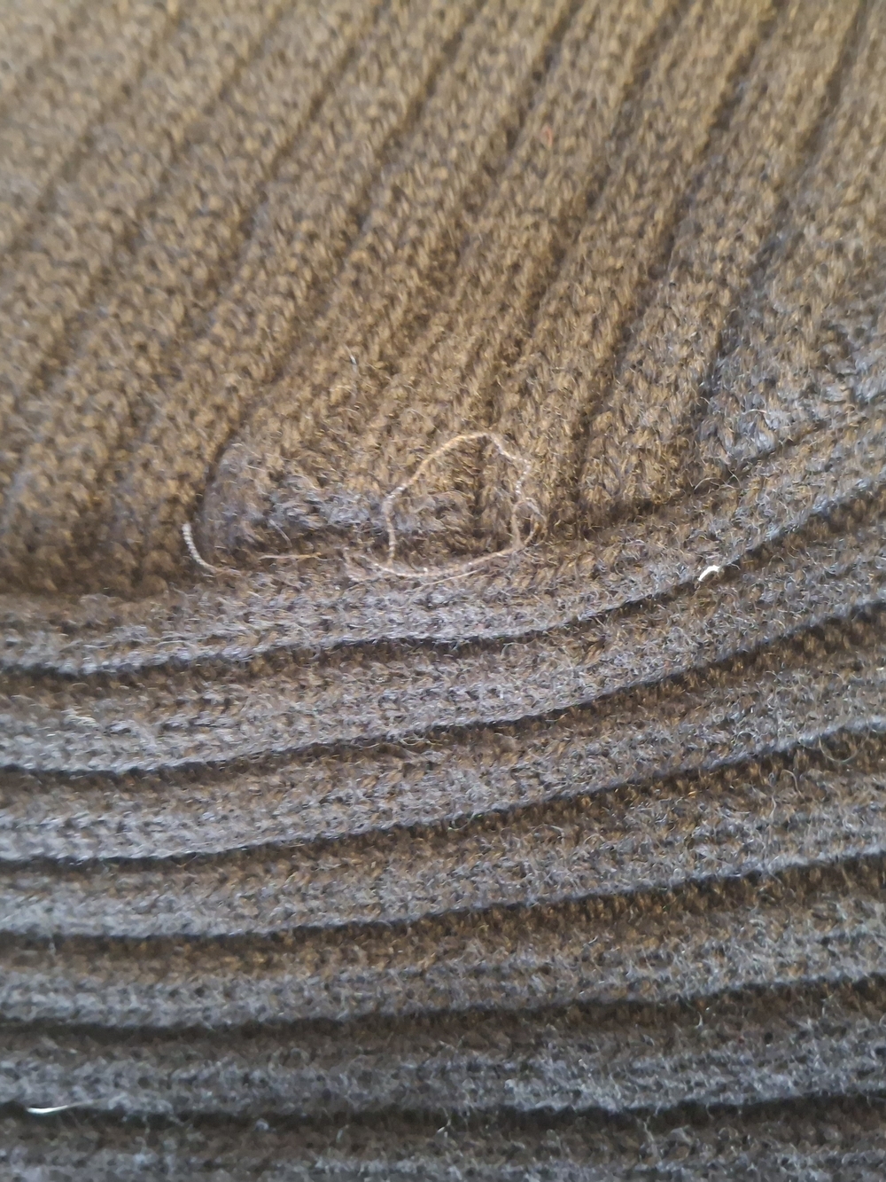 Black Ribbed Crewneck Sweater with Elbow Patches - Picture 8 of 11